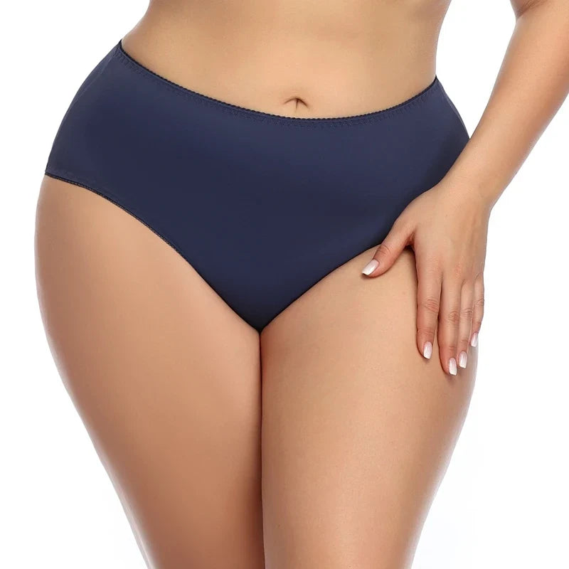 BEAUWEAR Big Size Panties for Woman Plus Size Underwear Plain Thin Underpants 0XL 1XL 2XL 3XL 4XL 5XL-2025