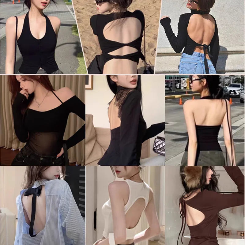 Sexy French Triangle Bra No Underwire Push-Up Front Button Beauty Back Women&