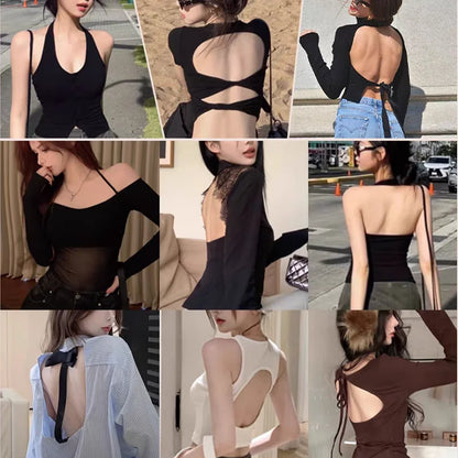 Sexy French Triangle Bra No Underwire Push-Up Front Button Beauty Back Women&