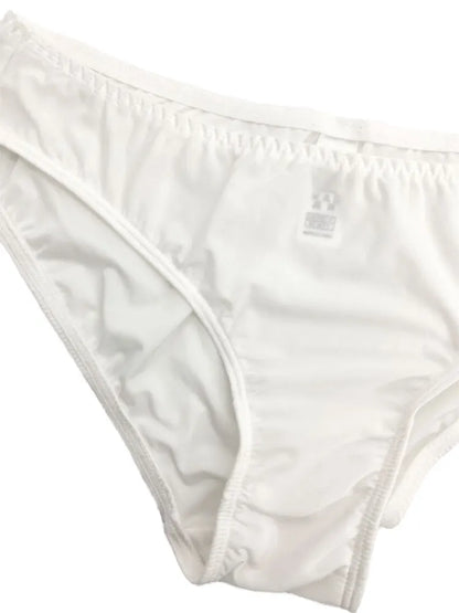 Simple, Smooth, Seamless, Solid Color, Mid-Low Waist Briefs for Women, Summer Ice Silk Women&