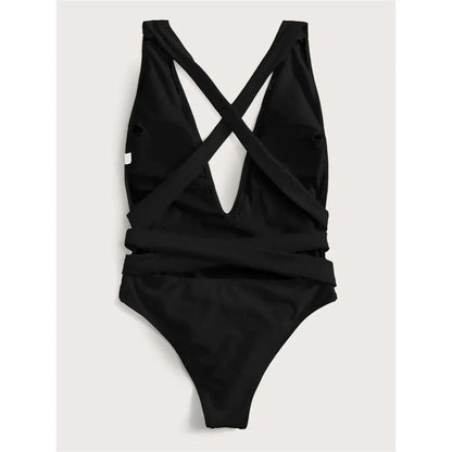 Long Strap Wrap Around Swim Suit For Women Swimwear One Piece Swimsuit Female Bather Snake Print Bathing Suit Beach V852SW