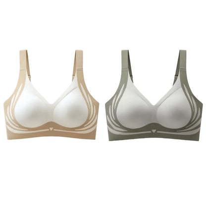 2Pcs/Set Non-wire Push-Up Bras Women&