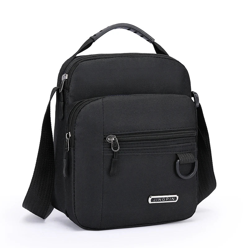Unbranded Large Capacity Shoulder Bag for Men - Waterproof and Wear Resistant with Multiple Pockets