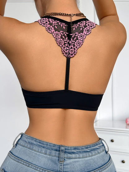 Embroidered Knit Cup Women&