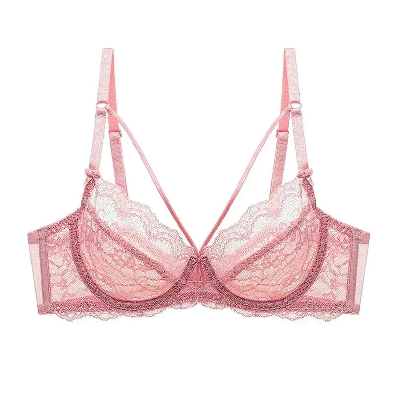 Logirlve Wholesale 3PCS Sexy Underwear Woman Lace Bras Hollow out Ultrathin Bra Women&