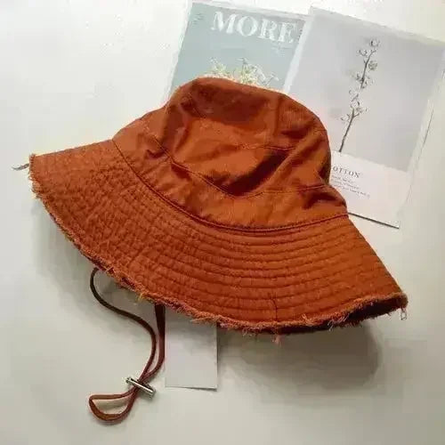 Luxury Bucket Beach Hat - Y2K Wide Brim Sun Hat - Wedding &amp; Party Elegant