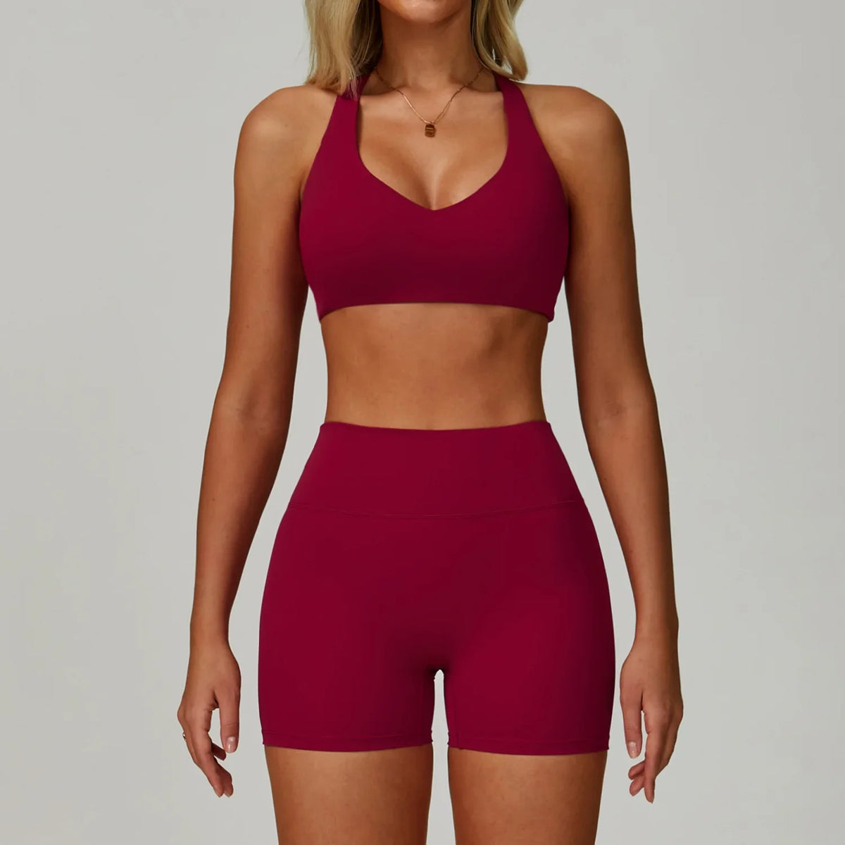 2/3-Piece Activewear Set – Sports Bra &amp; High Waist Leggings