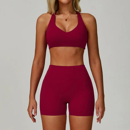 2/3-Piece Activewear Set – Sports Bra &amp; High Waist Leggings