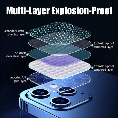 4Pc Camera Lens Protector For iPhone 14 13 12 Pro Max Full Cover Tempered Glass For iPhone 13 12 Mini Camera Protector Lens Film Camera Protective Glass For iphone