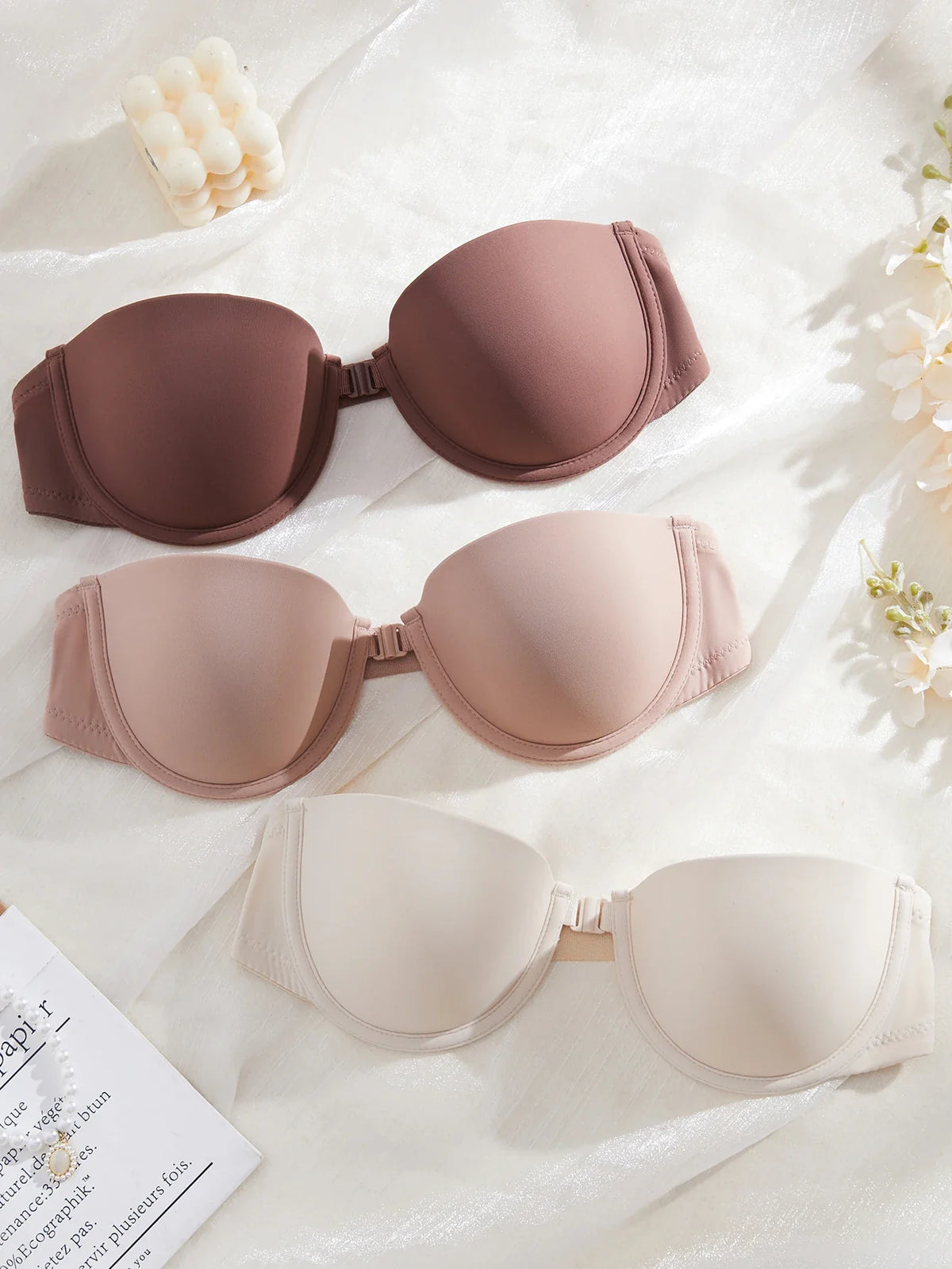 3Pcs/Set Demi Cup Seamless Women&