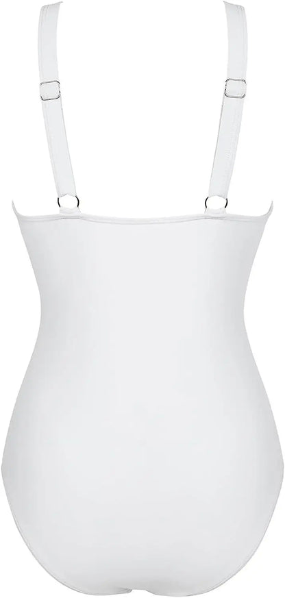 2024 Sexy One Piece Swimsuit Women Mesh Strappy Plunge Swimwear Tummy Control Bathing Suits Beach Wear Monokini Swimming Suit