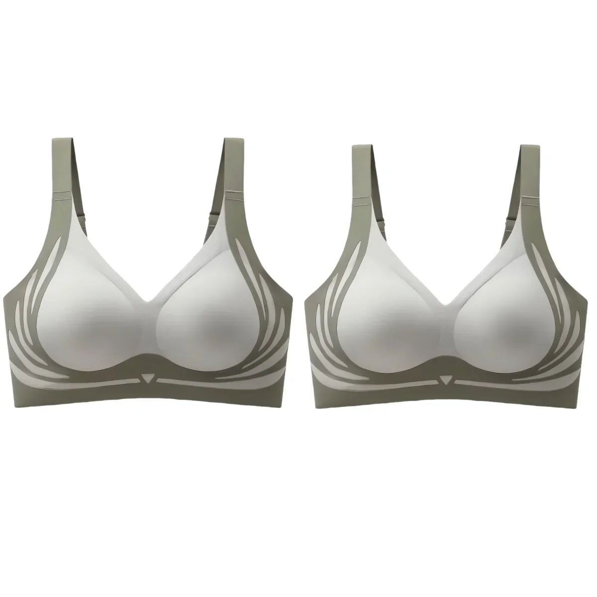 2Pcs/Set Non-wire Push-Up Bras Women&