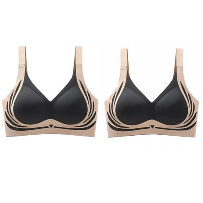 2Pcs/Set Non-wire Push-Up Bras Women&