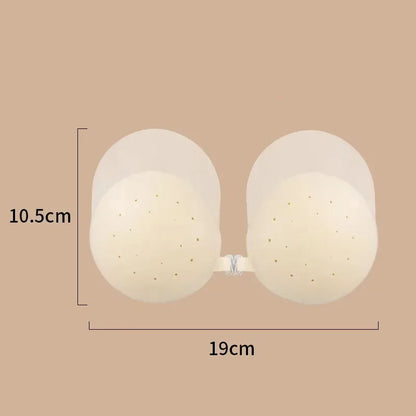 Invisible Thin Silicone Anti-Show Nipple Covers Reusable Anti-Sagging Breast Petals Strapless Bra Breast Patch