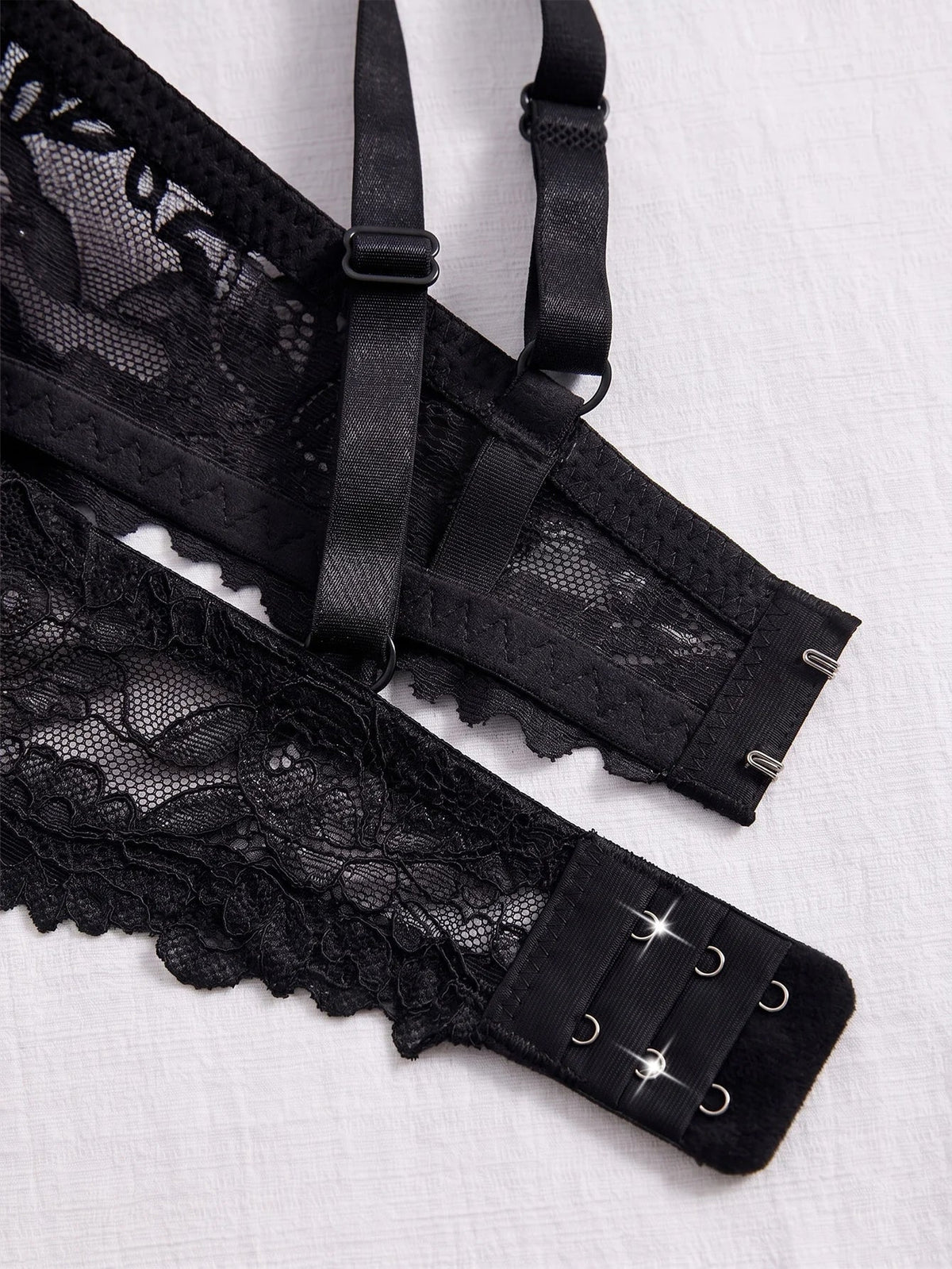 3Pcs Floral Lace Women&