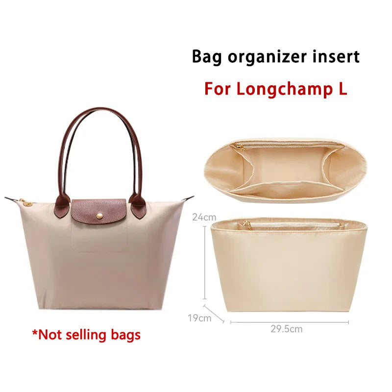 Havredeluxe Bag Organizer Insert For Longchamp Nylon Bag - Lightweight Durable Interior Storage