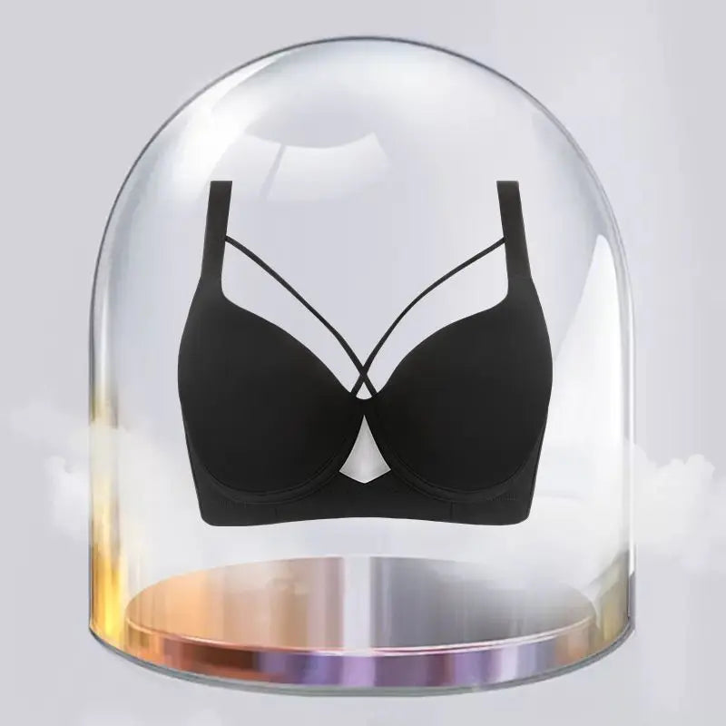 Large Size Seamless Lingerie for Women Thin and Sexy Bra Comfortable Top Up Push-up  Anti Sagging Sports Breast Collection Bras