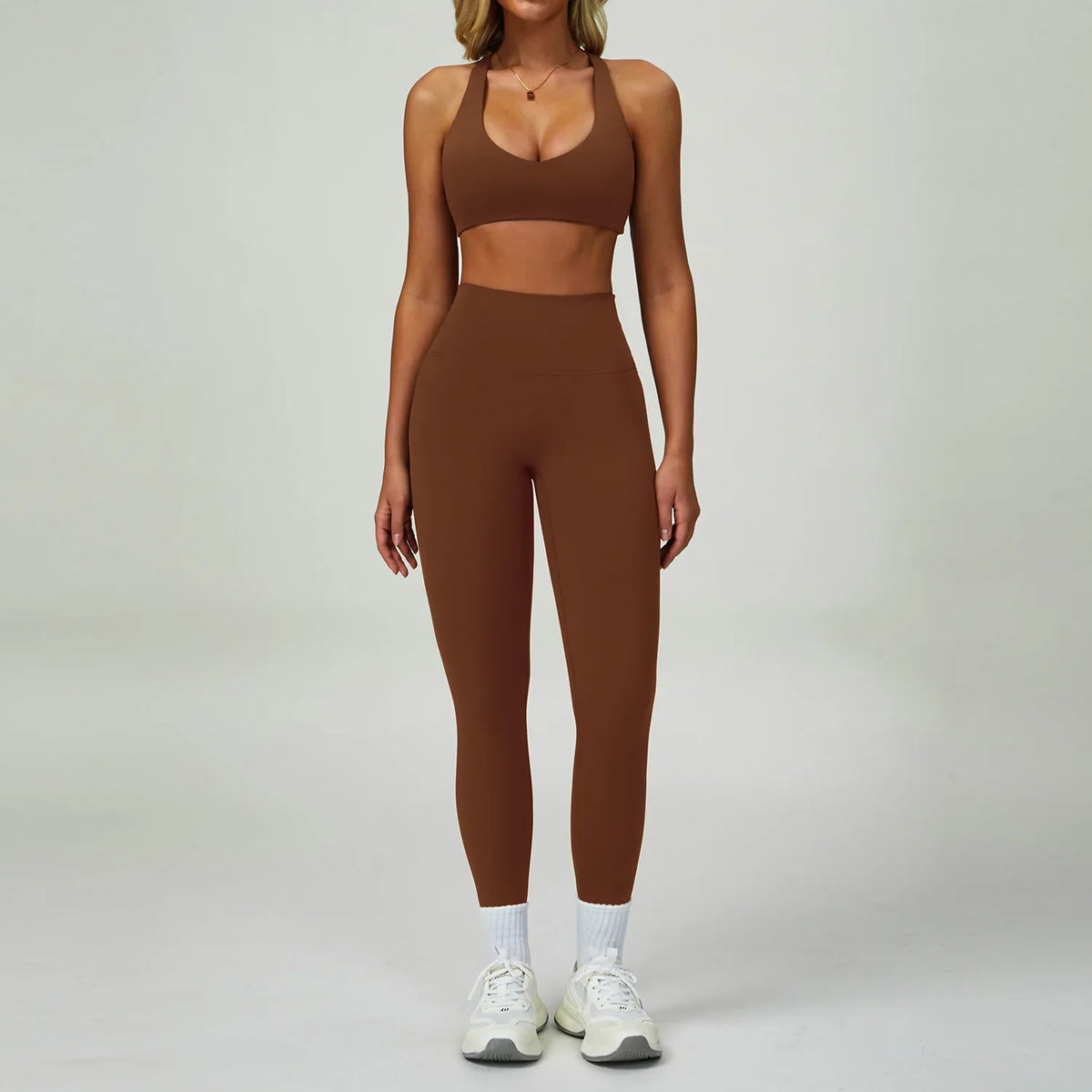 2/3-Piece Activewear Set – Sports Bra &amp; High Waist Leggings