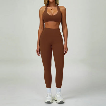 2/3-Piece Activewear Set – Sports Bra &amp; High Waist Leggings
