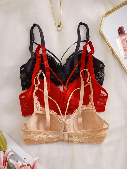 3Pcs Sexy Lace Women&