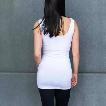 Truly Contagious Extra Long Layering Scoop Back Tank Top