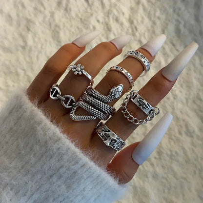 Docona Fashion Elegant Stacking Gold Colour Rings Geometric Design Ring Set Accessories Daily Festival Party Gifts 27910
