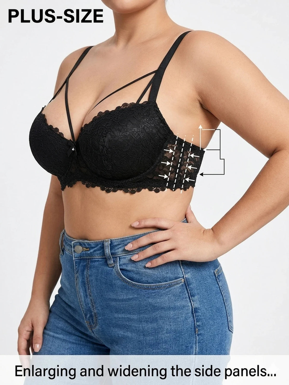 Plus Size Lace Women&