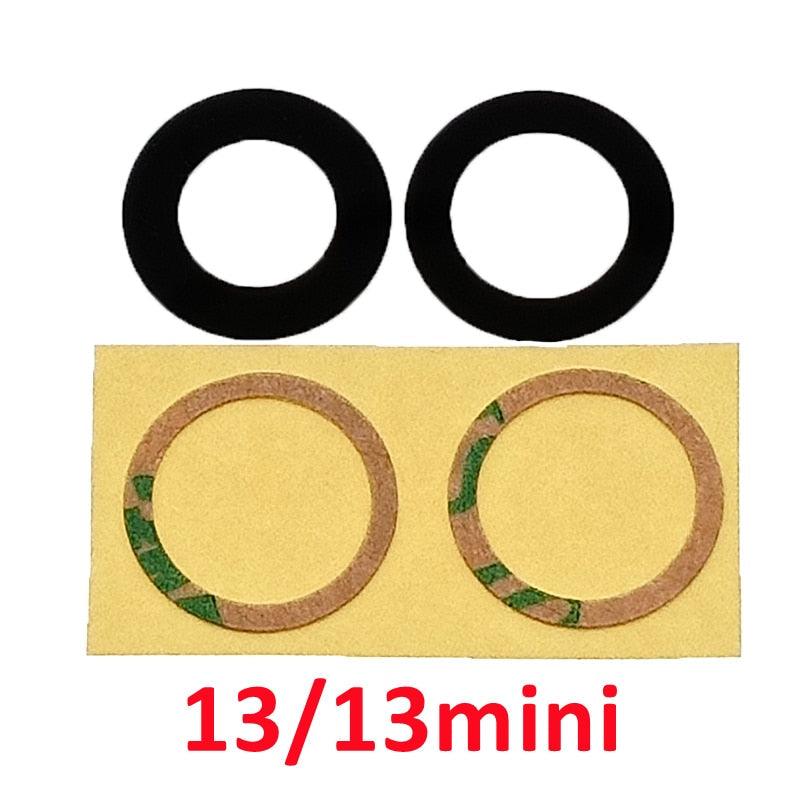 10set Back Camera Glass Lens Rear Camera Glass Glue For iPhone 11 12 13 Pro Max 13 Mini 14 14P Replace Repair Spare Part Camera Lens Protector For iPhone