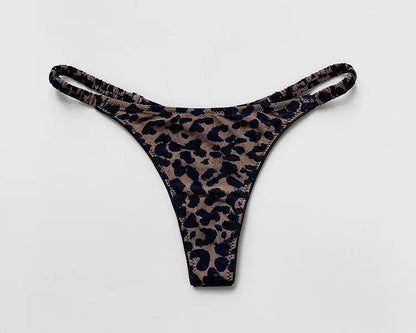 Women Panties Sexy G String Thong Ice Silk Seamless Underwear Leopard T Back Girls Briefs Leopard Underpants Plus Size S-XL