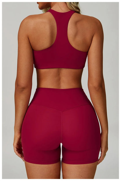 2/3-Piece Activewear Set – Sports Bra &amp; High Waist Leggings