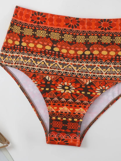 Tribal Print Bikini 2024 Brazilian Biquini Two Pieces Swimsuit Women High Waist Bathing Suit Swimwear Female Summer Beach Wear