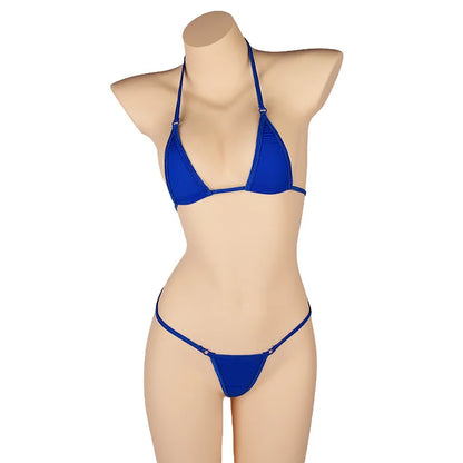 DEKA Solid Women Transparent Mini Micro Bikini Set Bandage Thong Underwear G-String Bra Swimsuit Brazilian Swimwear Sleepwear