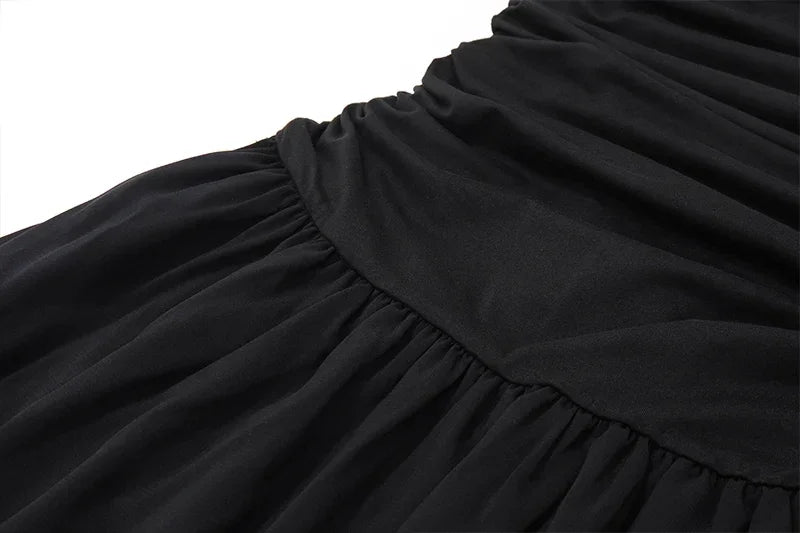 Ruched Bodycon Maxi Dress | Square Neck Slip Dress -femstylo