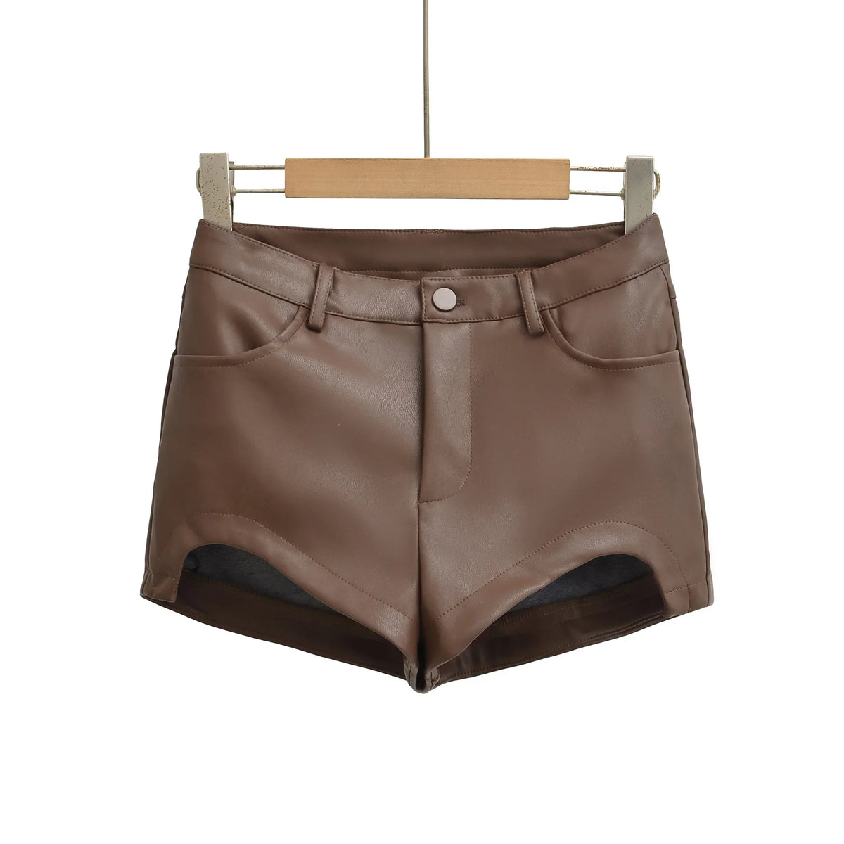 Hot Shorts For Women High Waist Button Curved Design Slim Silhouette For Looks Casual Stylish Daily American Style Shorts OVOM