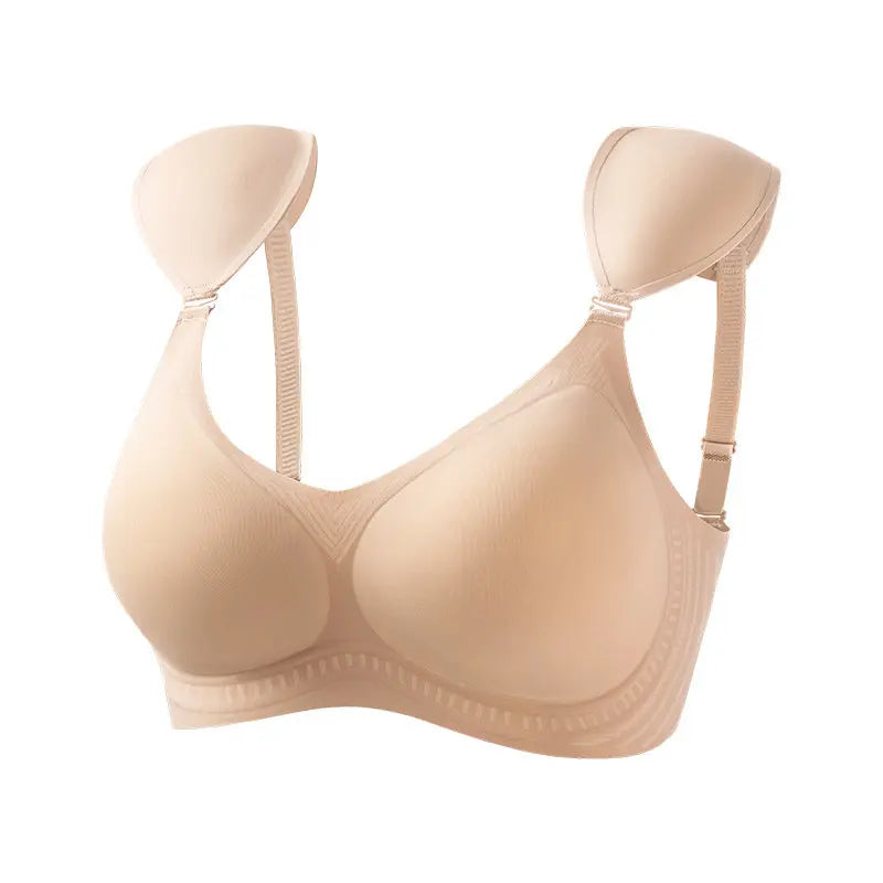 Push Up Bra for Small Bust – Seamless Wirefree Bralette with Cross Back, Soft Support Lift &amp; Anti-Sagging Comfort Invisible Wear