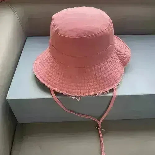 Luxury Bucket Beach Hat - Y2K Wide Brim Sun Hat - Wedding &amp; Party Elegant