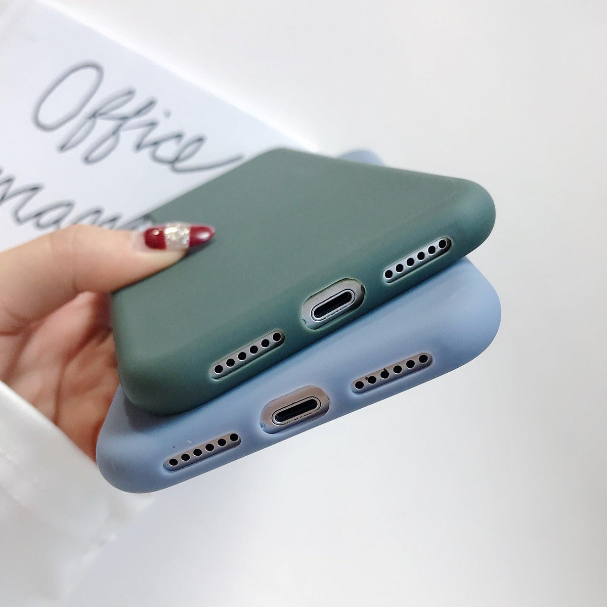 Ultra Thin Slim Fit Soft Grip Anti-Scratch Protective Cover Thicker Candy Phone Case for iPhone Soft Silicon Back Phone Cover for iPhone 12 13 Pro Max iphone Case