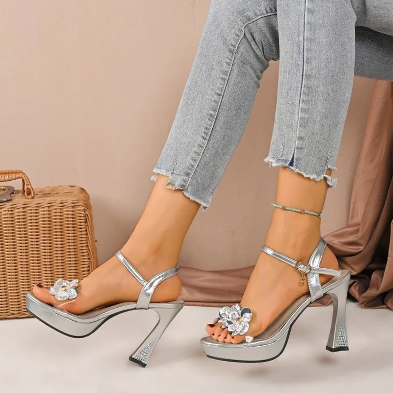 Small Straight Strap Sandals Women&
