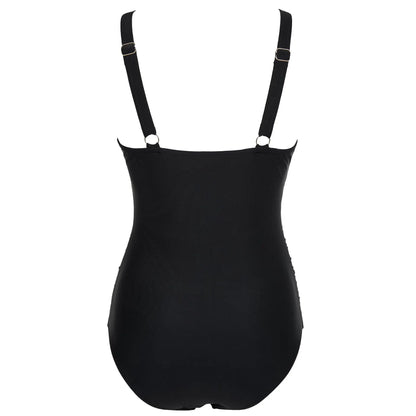 2024 Sexy One Piece Swimsuit Women Mesh Strappy Plunge Swimwear Tummy Control Bathing Suits Beach Wear Monokini Swimming Suit