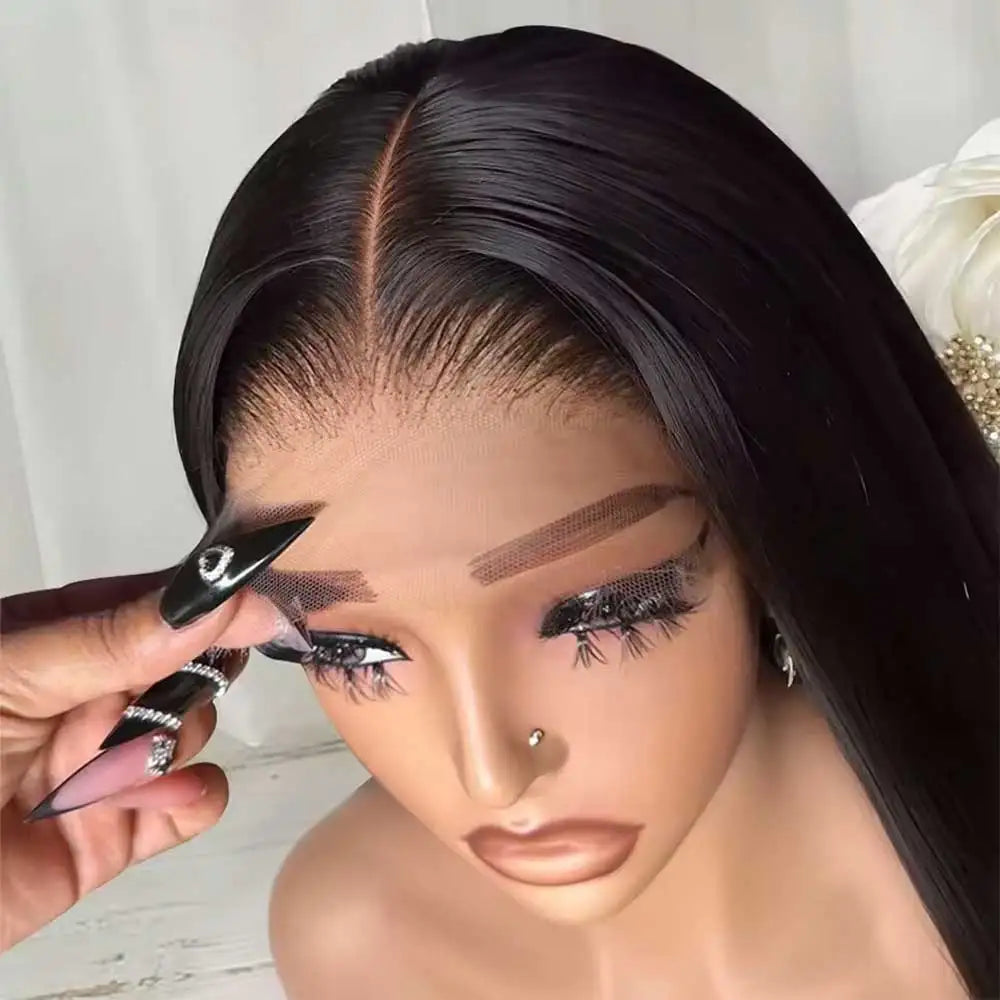 Silky 613 Blonde Bone Straight Human Hair Wig Dual 13x4&amp;13x6 Invisible HD Lace Super Long Lengths