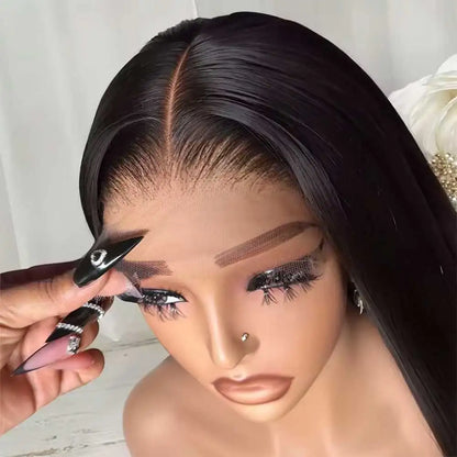 Silky 613 Blonde Bone Straight Human Hair Wig Dual 13x4&amp;13x6 Invisible HD Lace Super Long Lengths