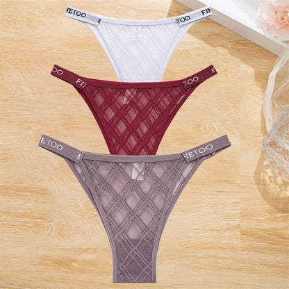 Premium Cotton Briefs for Women – Seamless Low-Rise Panties (3-Piece Set)