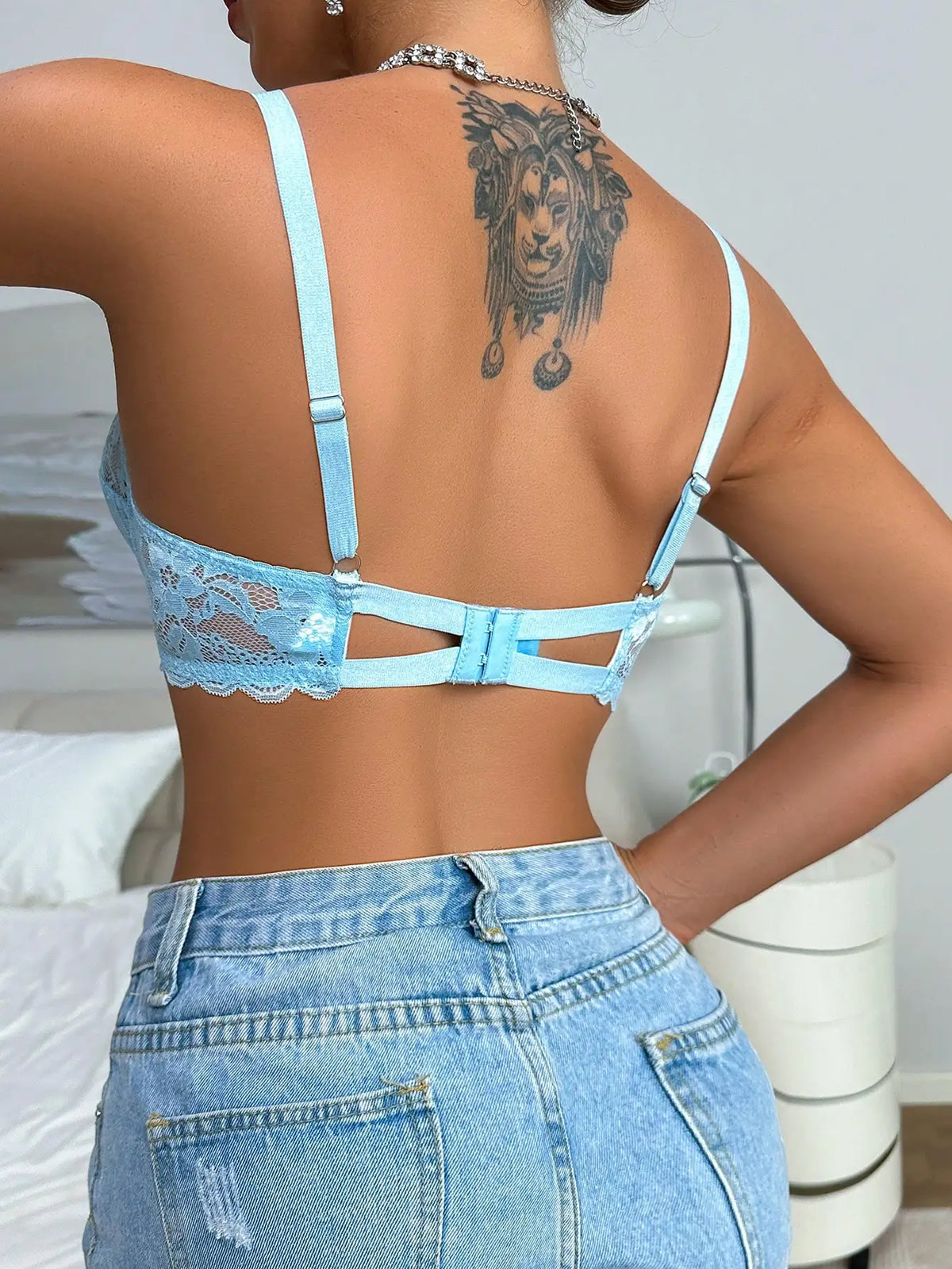 High quality sexy lace breathable bra underwear for women&