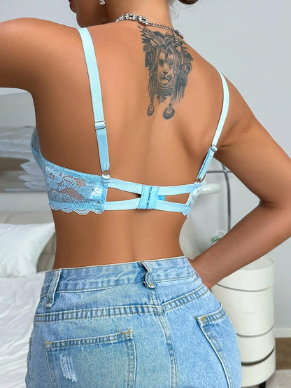 High quality sexy lace breathable bra underwear for women&