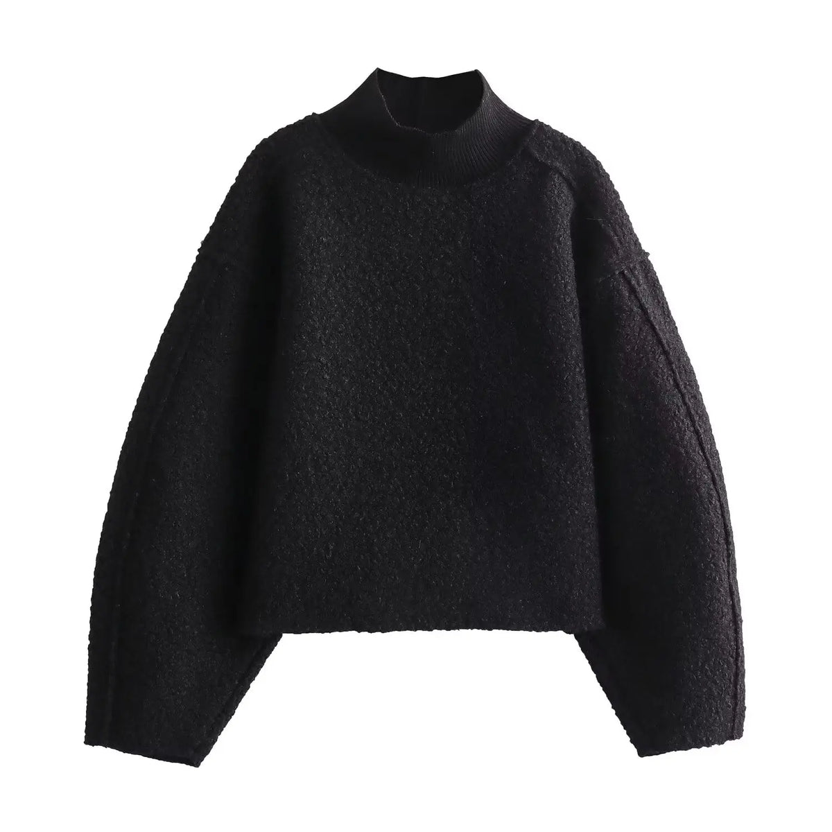 Foridol Turtleneck Fluffy Hoodie for Women Autumn Casual Loose Pullovers Female Basic Fashion Winter Women&