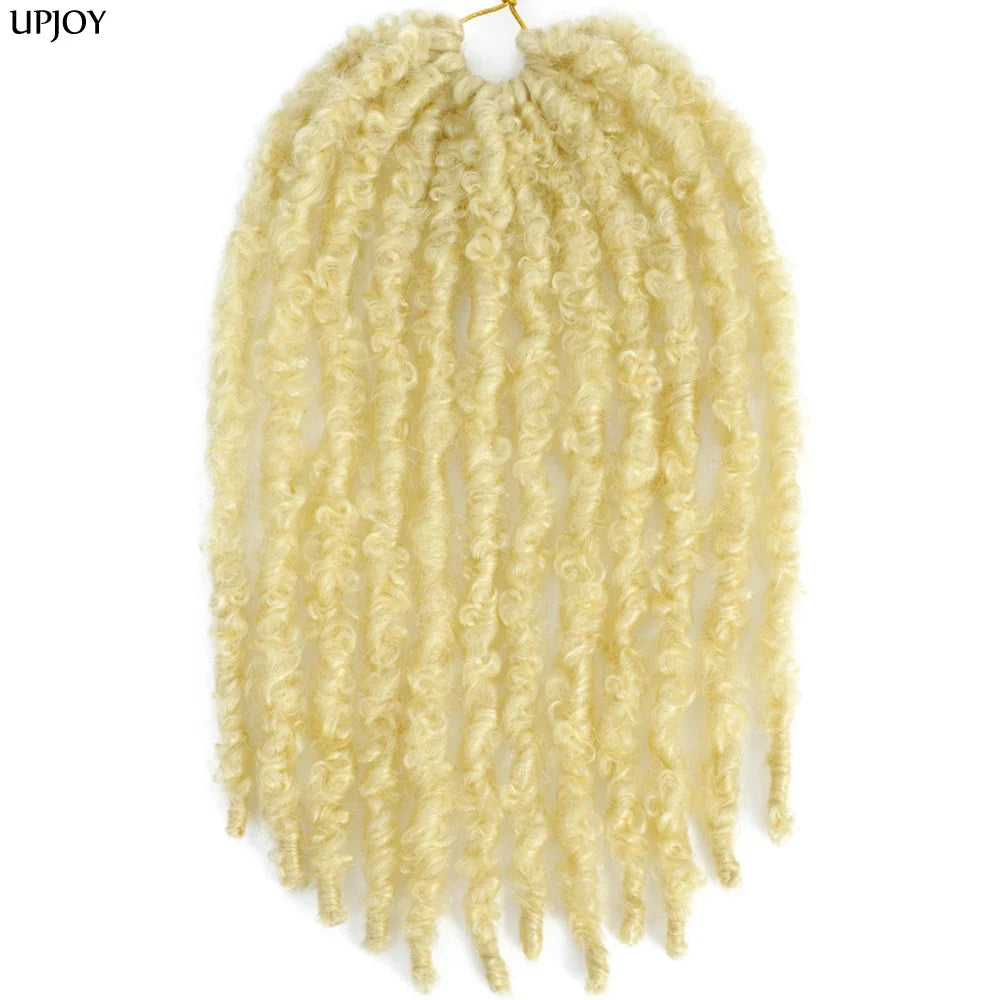 14 12 inch Butterfly Faux Locs Crochet Hair Braids Pre looped Distressed Goddess Butterfly Soft Locs Crochets Braids Cheveux Lok