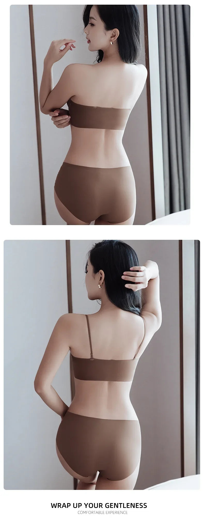 New Front Buckle Underwear Convenient Anti Sagging without Shoulder Strap Women&