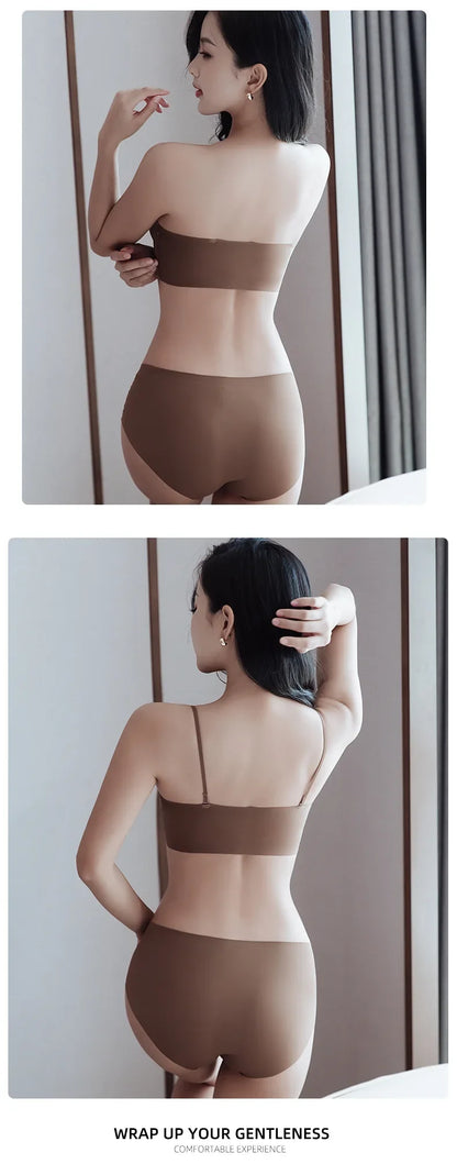New Front Buckle Underwear Convenient Anti Sagging without Shoulder Strap Women&