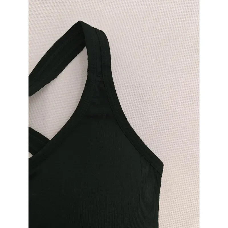 Sports Seamless Comfy &amp; Breathable Push Up Yoga Tank Bra@W4