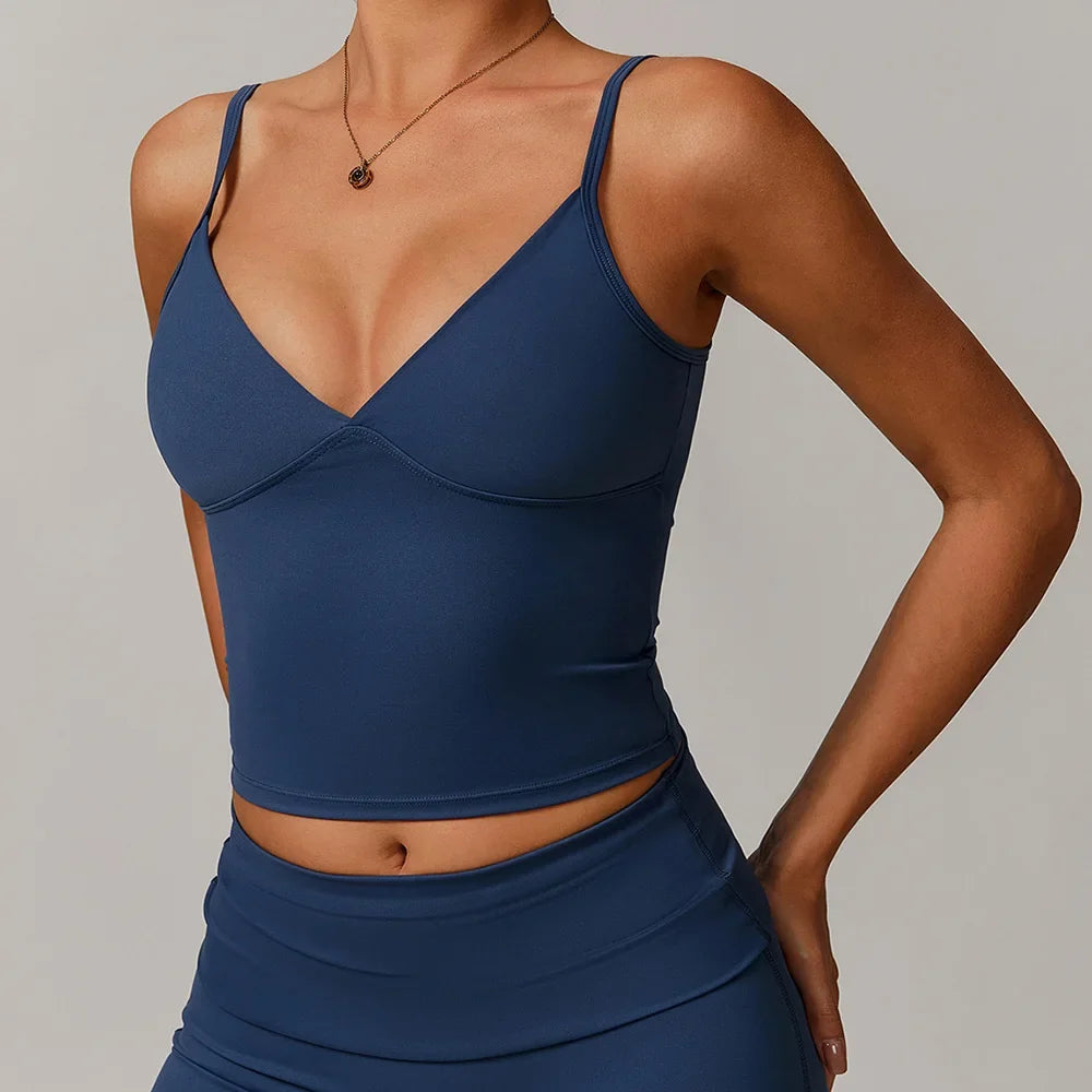 Women Sports Underwear Yoga Top Vest High Shockproof Quick-drying Yoga Gym Bra Push Up Running Fitness Bras Ladies Sportswear